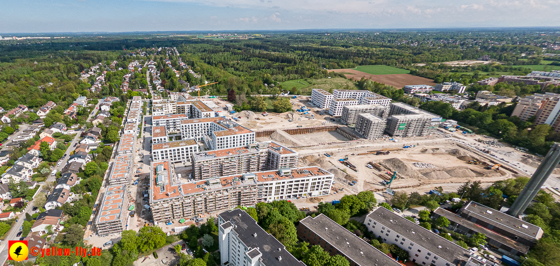 09.05.2023 - Baustelle Alexisquartier und Pandion Verde in Neuperlach